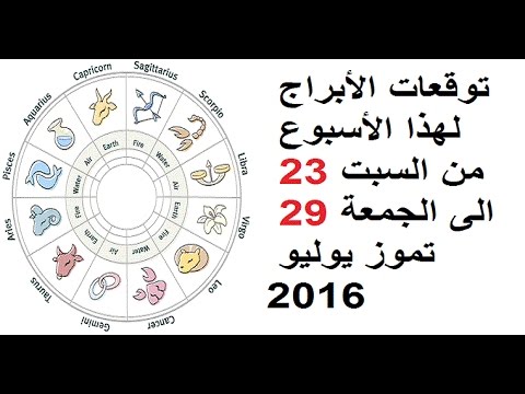 بالفيديو طالع حظّك هذا الأسبوع من السبت 23 الى الجمعة 29 تموز 2016