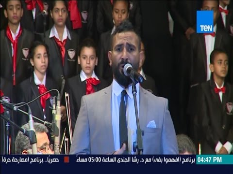 بالفيديو المطرب أحمد سعد يغني أغنية عظيمة يا مصر