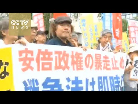 japan’s new security law faces strong public and media opposition