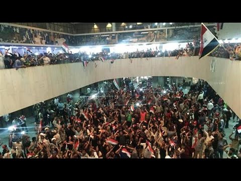 protesters storm iraqi parliament