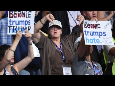 chants and jeers on day 1 of the dnc