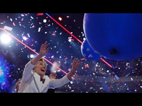 hillary clinton celebrates making history