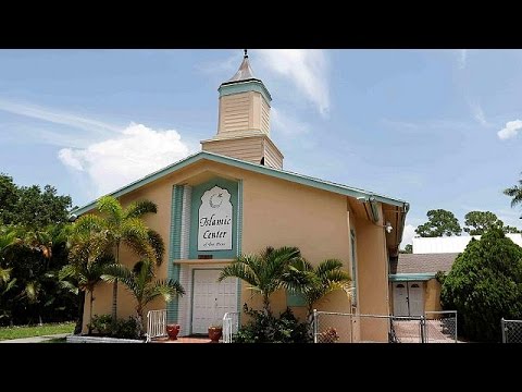 orlando gunman mosque is set ablaze