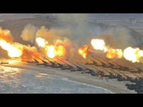 dprk conducts massive firing drills