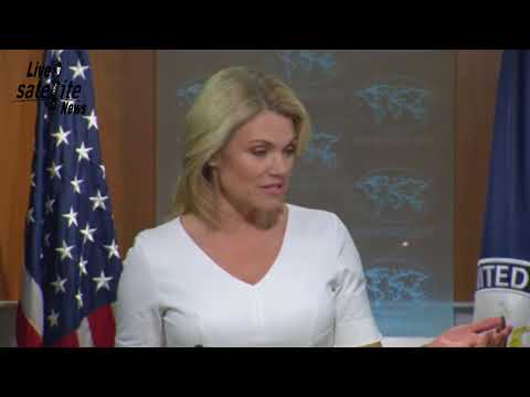 stunning heather nauert hosts press briefing