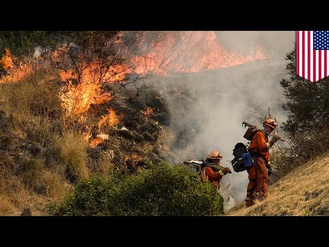 los angeles wildfire la tuna brush fire becomes biggest blaze