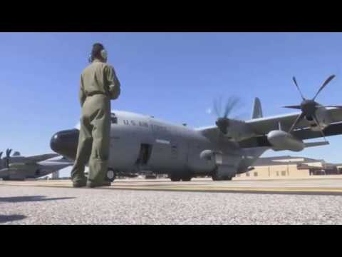 us military plane flies through the eye