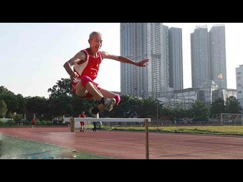 84yearold athlete enjoys running