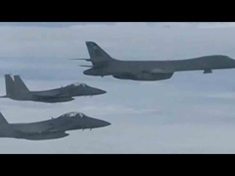 conducts bombing drill with south korea