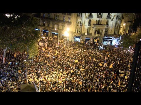 protests held in madrid barcelona in support