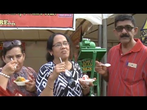 indian community celebrates food festival with song and dance