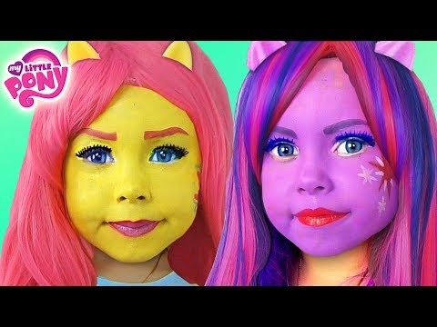 kids aquagrime little girl magic transform into a my little pony 