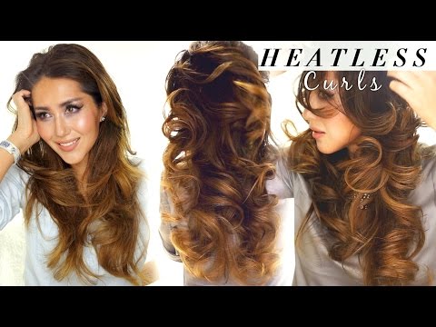 lazy heatless curlsovernight waves