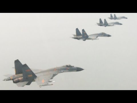 pla air brigade conducts confrontation drill