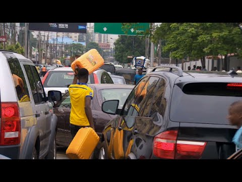 fuel shortage causing long lines in nigeria