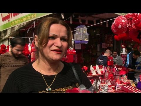 sharing love on valentines day in baghdad