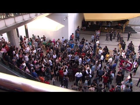 rare anticoup protest in thailand