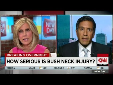 sanjay gupta on president bushs neck fracture