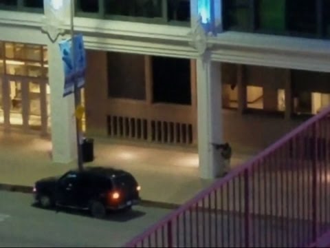 amateur video appears to show dallas gunman