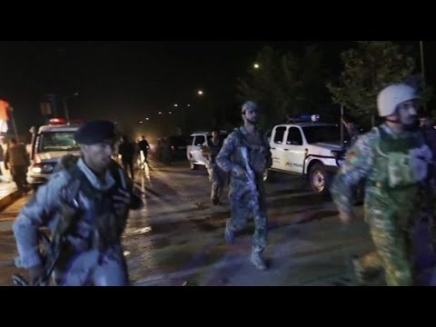 blasts gunfire at american university in kabul