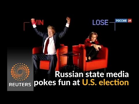 russian state media features trump and clinton comic sketch