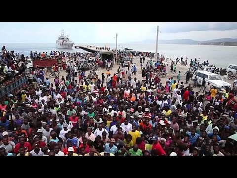 dutch aid ship forced to quit haitian port as crowds threaten security