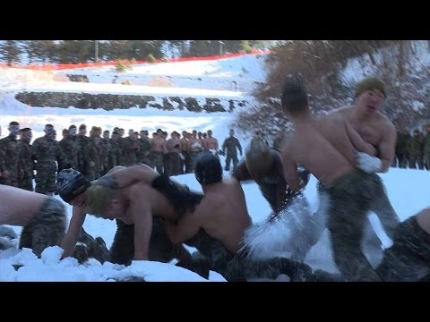 s korean and us marines endure training