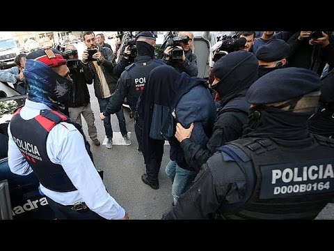 eight arrests in barcelona