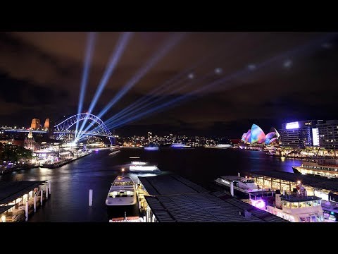 sydney turns on the lights for world’s largest