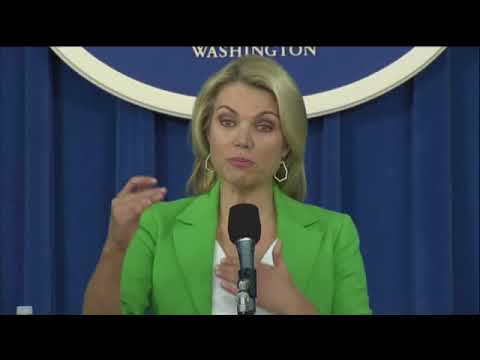 stunning heather nauert from state department talks