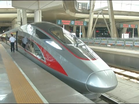 chinas new high speed train debuts on beijing