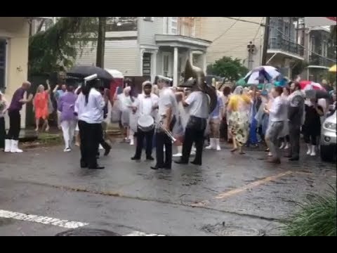 hurricane nate rolls into new orleans louisiana gulf shore