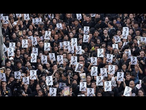 funeral ceremony underway for thai king