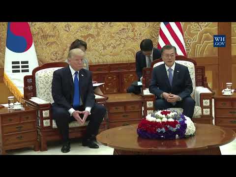 president trump participates in a bilateral meeting