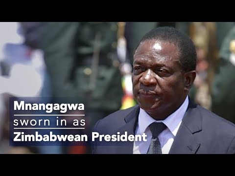 mnangagwa sworn in as zimbabwean