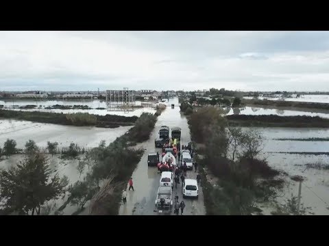 one person killed as torrential rain hits