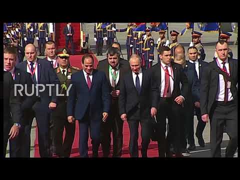 putin arrives to cairo for bilateral talks with sisi