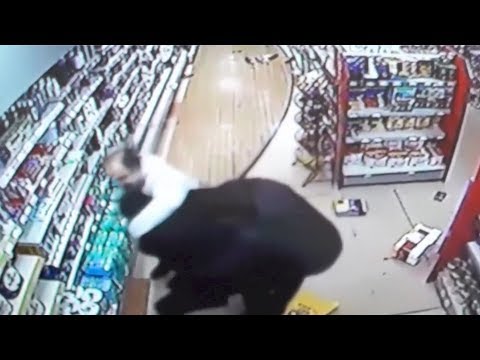 hero shopkeeper uses karate skills