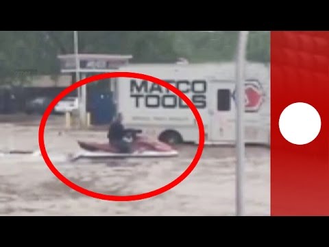 thats 1 way to get around on flooded roads