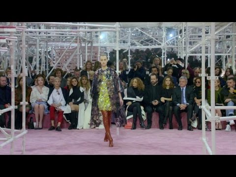 dior presents retro spaceage fashion show