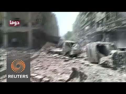 air strikes near damascus