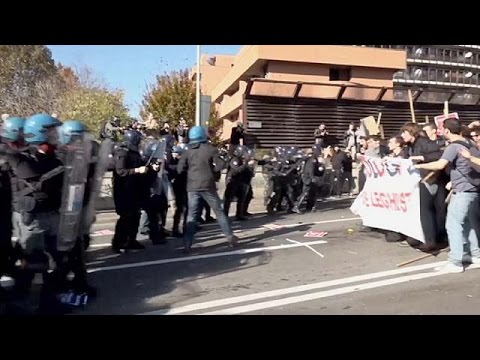 clashes in bologna ahead of planned